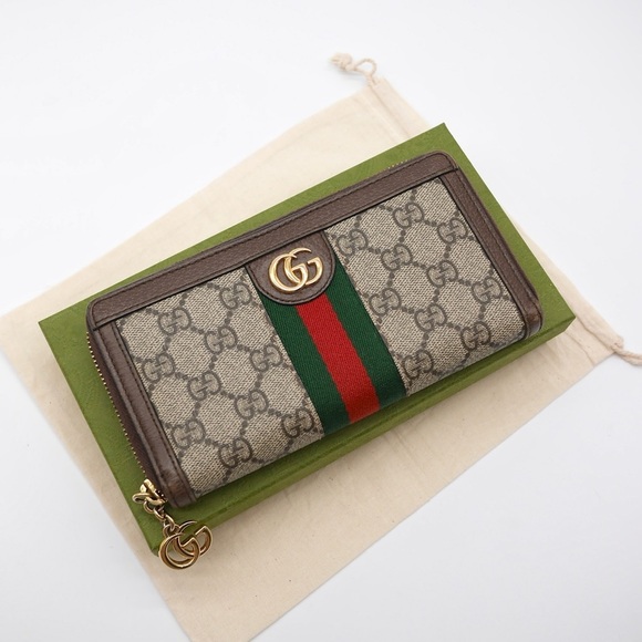 🍓GUCCI Ophidia Sherryline Wallet Brown - Picture 2 of 11